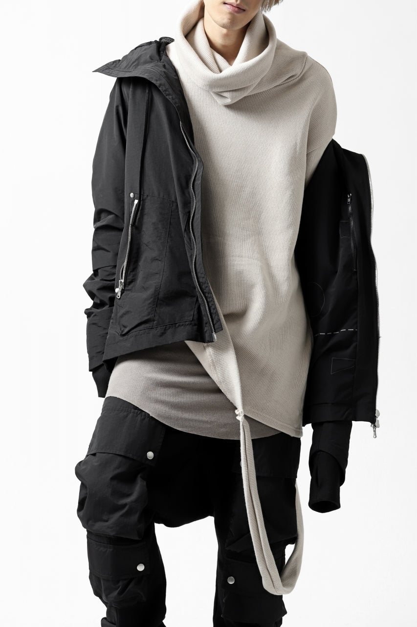 画像をギャラリービューアに読み込む, A.F ARTEFACT "PLEASANT" PARKA-JACKET / SALT SHRINKAGE NYLON (BLACK)