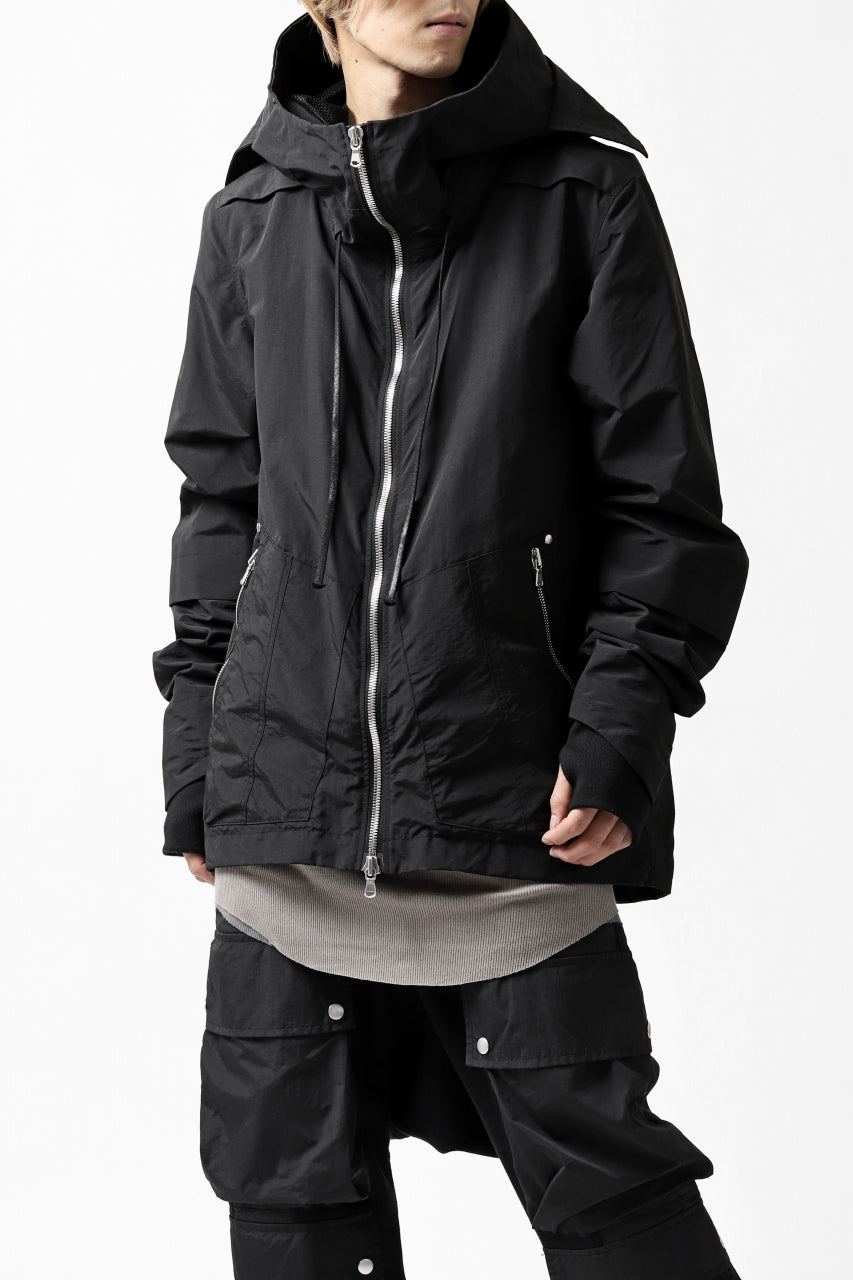 画像をギャラリービューアに読み込む, A.F ARTEFACT "PLEASANT" PARKA-JACKET / SALT SHRINKAGE NYLON (BLACK)