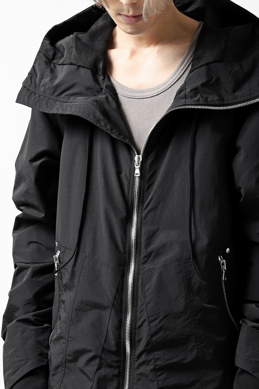 画像をギャラリービューアに読み込む, A.F ARTEFACT "PLEASANT" PARKA-JACKET / SALT SHRINKAGE NYLON (BLACK)