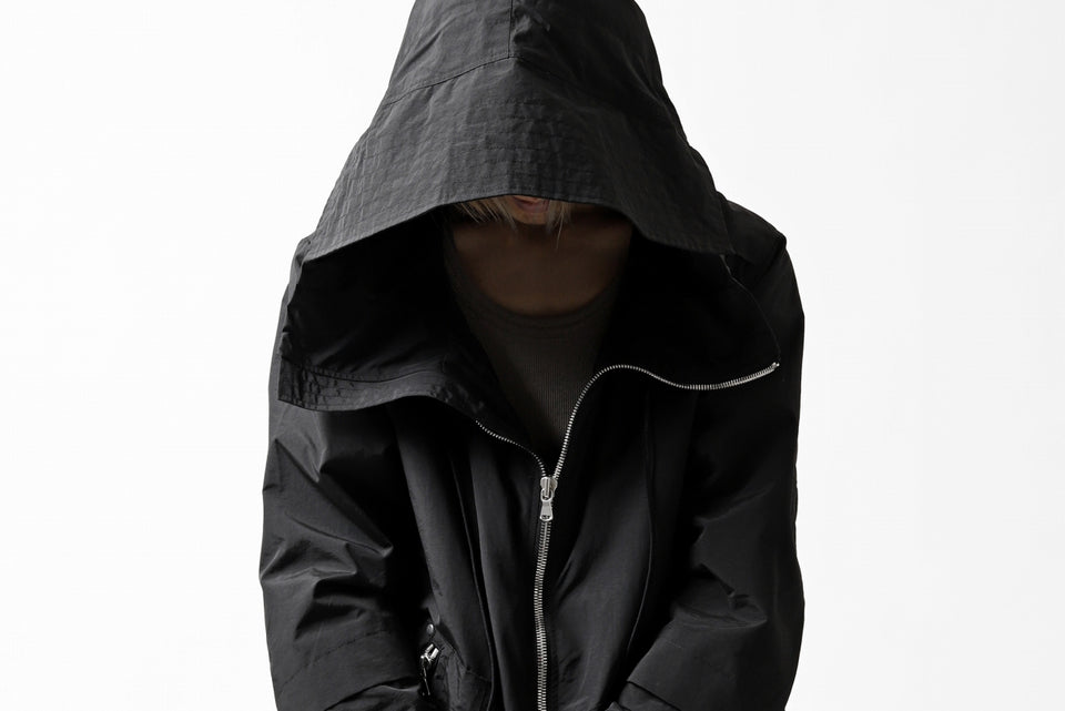 画像をギャラリービューアに読み込む, A.F ARTEFACT "PLEASANT" PARKA-JACKET / SALT SHRINKAGE NYLON (BLACK)