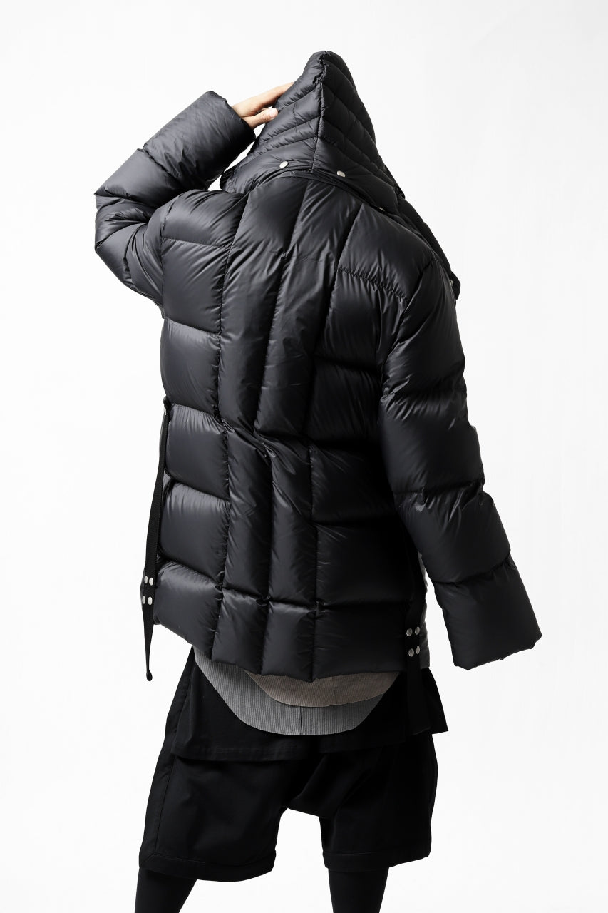 画像をギャラリービューアに読み込む, A.F ARTEFACT "DUVET" VERTICAL DOWN JACKET (BLACK)