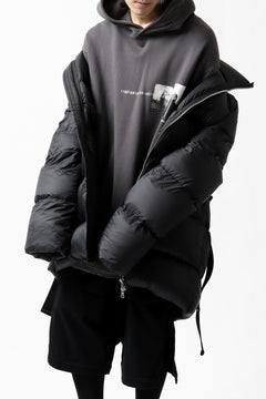 画像をギャラリービューアに読み込む, A.F ARTEFACT "DUVET" VERTICAL DOWN JACKET (BLACK)