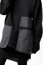 画像をギャラリービューアに読み込む, A.F ARTEFACT "FRAYED plus" DAMAGE COMBINATION SWEATER TOPS (BLACK)