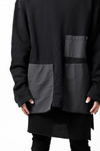 画像をギャラリービューアに読み込む, A.F ARTEFACT "FRAYED plus" DAMAGE COMBINATION SWEATER TOPS (BLACK)