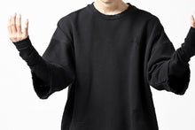 画像をギャラリービューアに読み込む, A.F ARTEFACT "FRAYED" DAMAGE LAYERED SWEATER TOPS (BLACK)