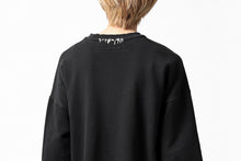 画像をギャラリービューアに読み込む, A.F ARTEFACT "FRAYED" DAMAGE LAYERED SWEATER TOPS (BLACK)