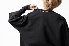 画像をギャラリービューアに読み込む, A.F ARTEFACT "FRAYED" DAMAGE LAYERED SWEATER TOPS (BLACK)