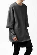 画像をギャラリービューアに読み込む, A.F ARTEFACT "FRAYED" DAMAGE LAYERED SWEATER TOPS (GREY)