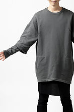 画像をギャラリービューアに読み込む, A.F ARTEFACT "FRAYED" DAMAGE LAYERED SWEATER TOPS (GREY)