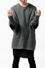 画像をギャラリービューアに読み込む, A.F ARTEFACT "FRAYED" DAMAGE LAYERED SWEATER TOPS (GREY)