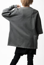 画像をギャラリービューアに読み込む, A.F ARTEFACT "FRAYED" DAMAGE LAYERED SWEATER TOPS (GREY)