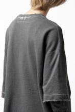 画像をギャラリービューアに読み込む, A.F ARTEFACT "FRAYED" DAMAGE LAYERED SWEATER TOPS (GREY)