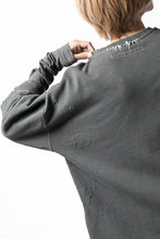 画像をギャラリービューアに読み込む, A.F ARTEFACT "FRAYED" DAMAGE LAYERED SWEATER TOPS (GREY)