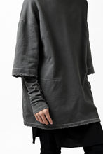 画像をギャラリービューアに読み込む, A.F ARTEFACT "FRAYED" DAMAGE LAYERED SWEATER TOPS (GREY)