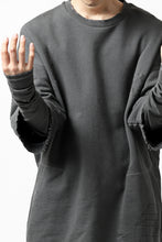 画像をギャラリービューアに読み込む, A.F ARTEFACT "FRAYED" DAMAGE LAYERED SWEATER TOPS (GREY)