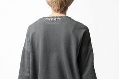 画像をギャラリービューアに読み込む, A.F ARTEFACT "FRAYED" DAMAGE LAYERED SWEATER TOPS (GREY)