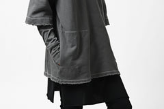画像をギャラリービューアに読み込む, A.F ARTEFACT "FRAYED" DAMAGE LAYERED SWEATER TOPS (GREY)