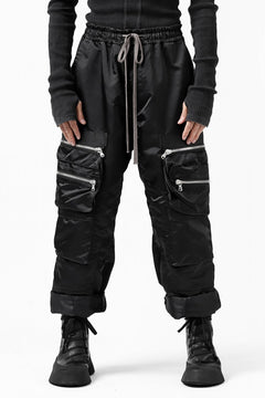 画像をギャラリービューアに読み込む, A.F ARTEFACT -SEPARATION- ZIP CARGO PANTS / LUXURY NYLON (BLACK)