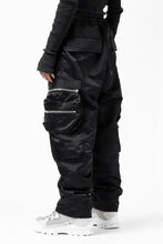 画像をギャラリービューアに読み込む, A.F ARTEFACT -SEPARATION- ZIP CARGO PANTS / LUXURY NYLON (BLACK)