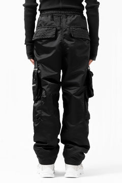 画像をギャラリービューアに読み込む, A.F ARTEFACT -SEPARATION- ZIP CARGO PANTS / LUXURY NYLON (BLACK)