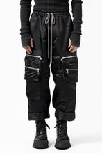 画像をギャラリービューアに読み込む, A.F ARTEFACT -SEPARATION- ZIP CARGO PANTS / LUXURY NYLON (BLACK)