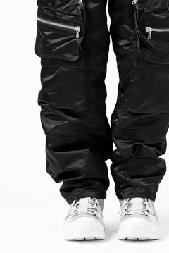画像をギャラリービューアに読み込む, A.F ARTEFACT -SEPARATION- ZIP CARGO PANTS / LUXURY NYLON (BLACK)