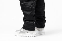 画像をギャラリービューアに読み込む, A.F ARTEFACT -SEPARATION- ZIP CARGO PANTS / LUXURY NYLON (BLACK)