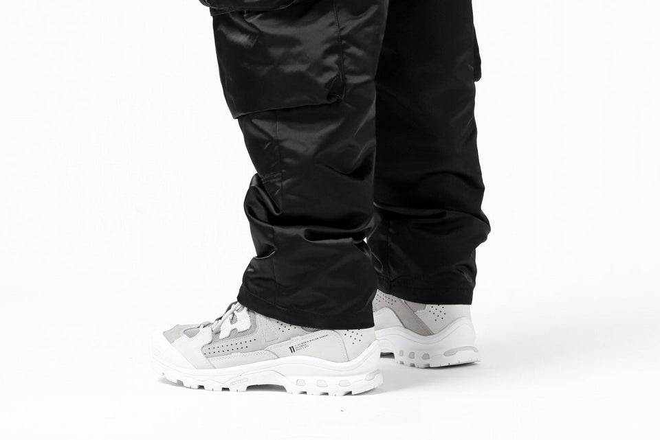 画像をギャラリービューアに読み込む, A.F ARTEFACT -SEPARATION- ZIP CARGO PANTS / LUXURY NYLON (BLACK)