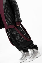 画像をギャラリービューアに読み込む, A.F ARTEFACT -SEPARATION- ZIP CARGO PANTS / LUXURY NYLON (BLACK)