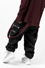 画像をギャラリービューアに読み込む, A.F ARTEFACT -SEPARATION- ZIP CARGO PANTS / LUXURY NYLON (BLACK)