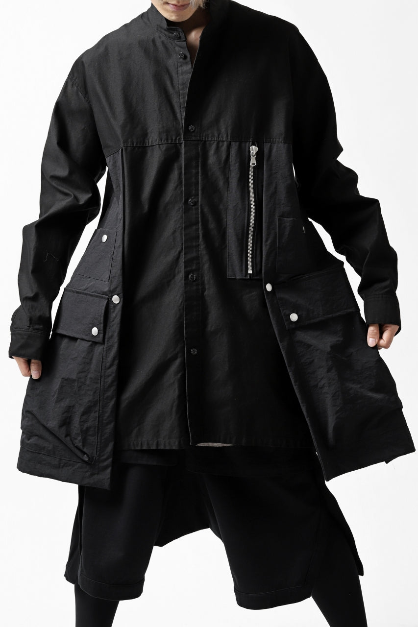 画像をギャラリービューアに読み込む, A.F ARTEFACT "TACTIC" COMBINED SHIRT COAT (BLACK)