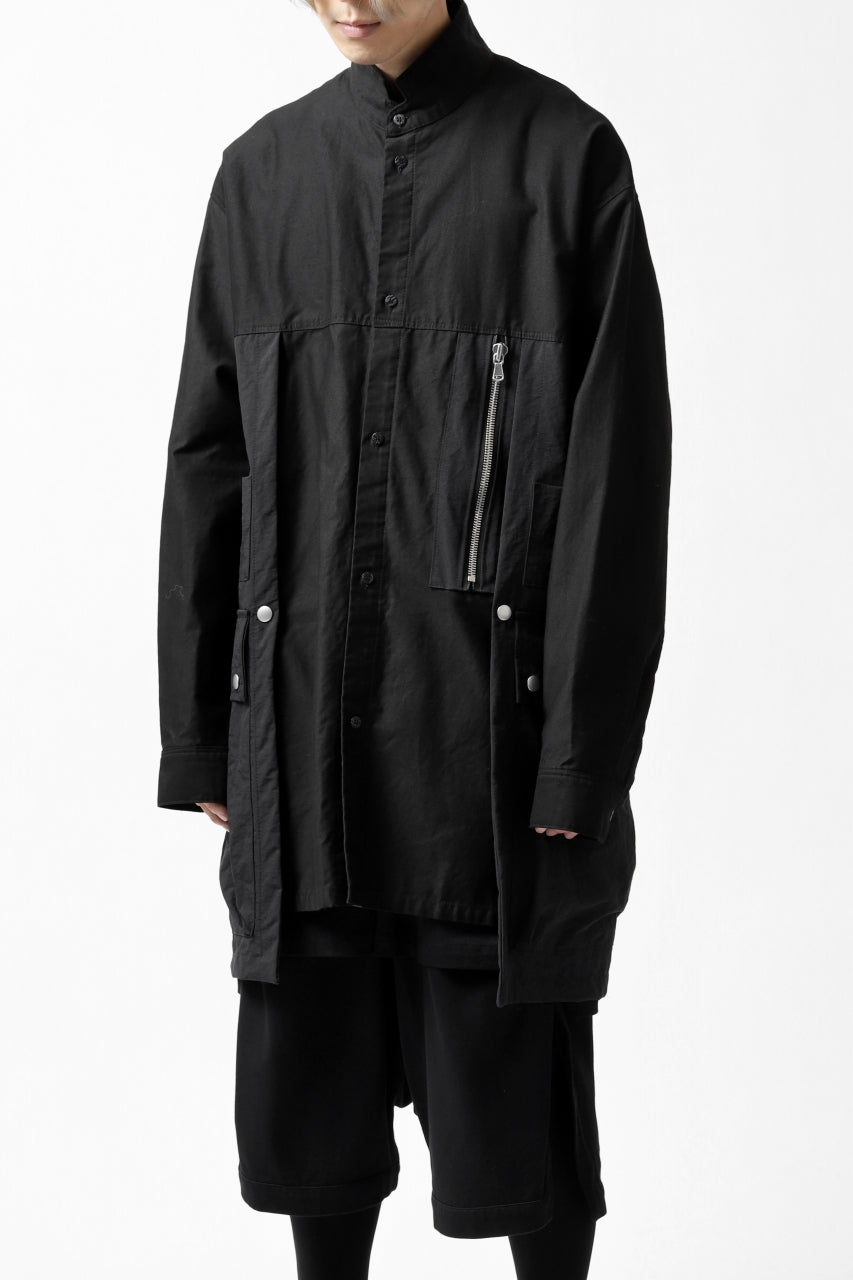 画像をギャラリービューアに読み込む, A.F ARTEFACT "TACTIC" COMBINED SHIRT COAT (BLACK)