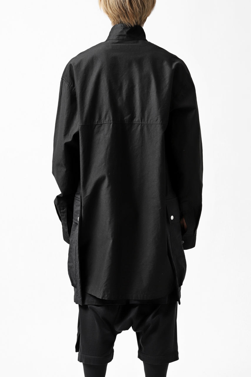 画像をギャラリービューアに読み込む, A.F ARTEFACT "TACTIC" COMBINED SHIRT COAT (BLACK)
