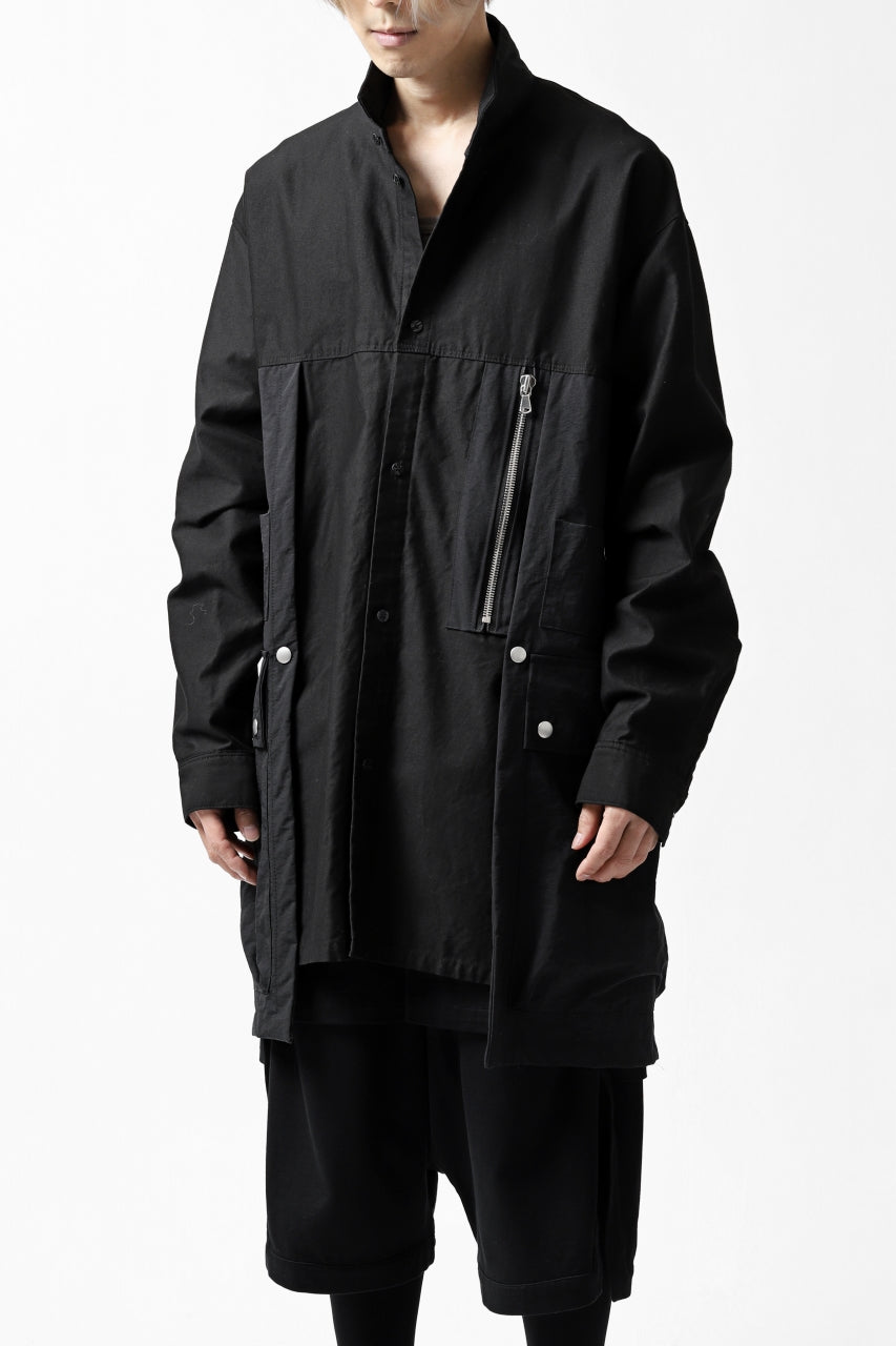 画像をギャラリービューアに読み込む, A.F ARTEFACT "TACTIC" COMBINED SHIRT COAT (BLACK)
