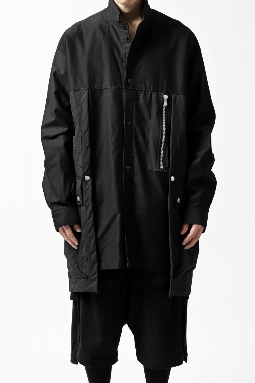 画像をギャラリービューアに読み込む, A.F ARTEFACT "TACTIC" COMBINED SHIRT COAT (BLACK)