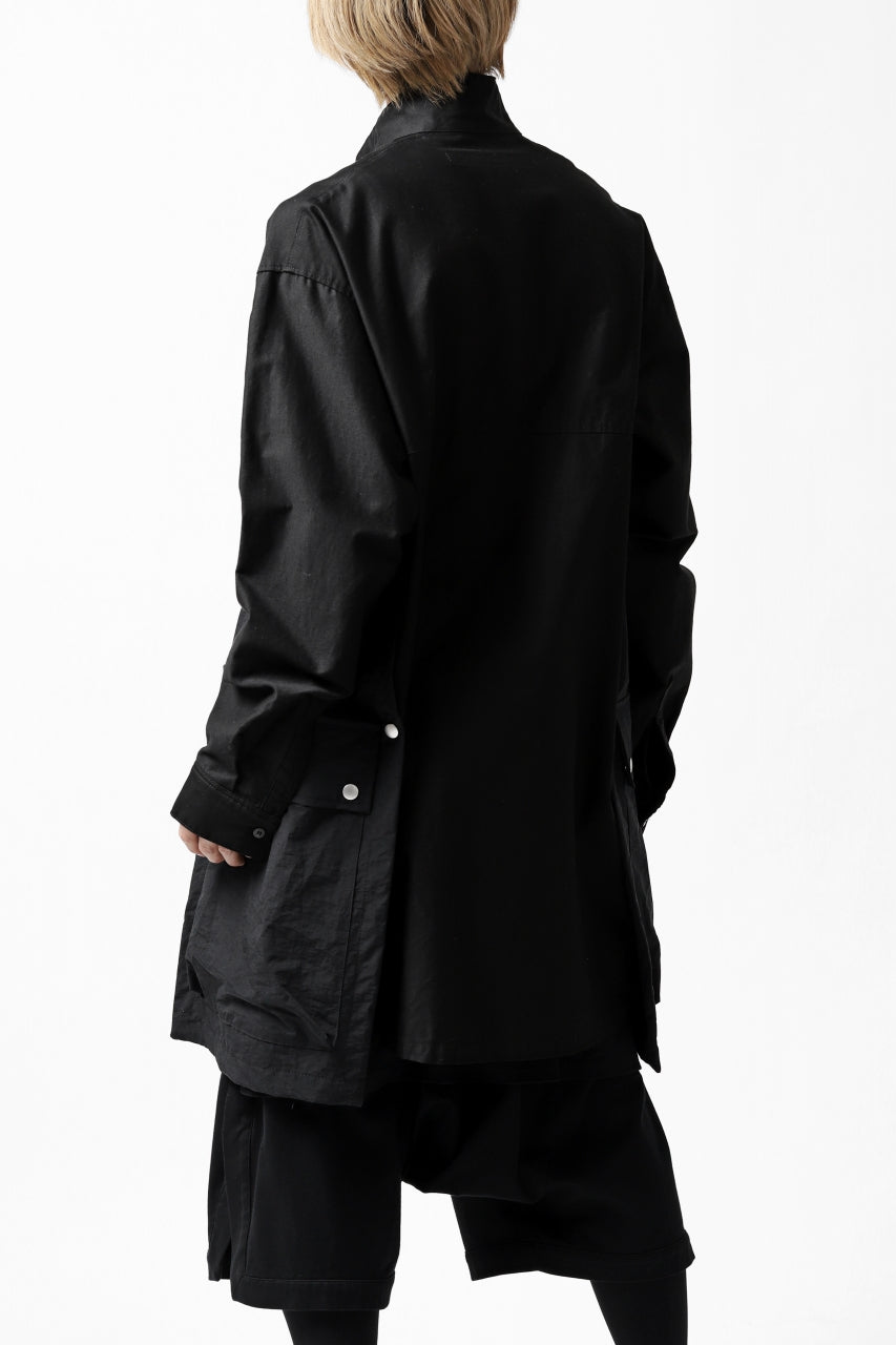 画像をギャラリービューアに読み込む, A.F ARTEFACT "TACTIC" COMBINED SHIRT COAT (BLACK)