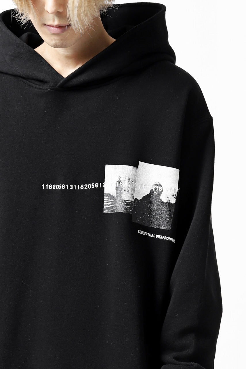 画像をギャラリービューアに読み込む, A.F ARTEFACT "CHEST" SWEATER HOODIE (BLACK)