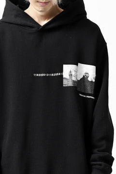 画像をギャラリービューアに読み込む, A.F ARTEFACT "CHEST" SWEATER HOODIE (BLACK)