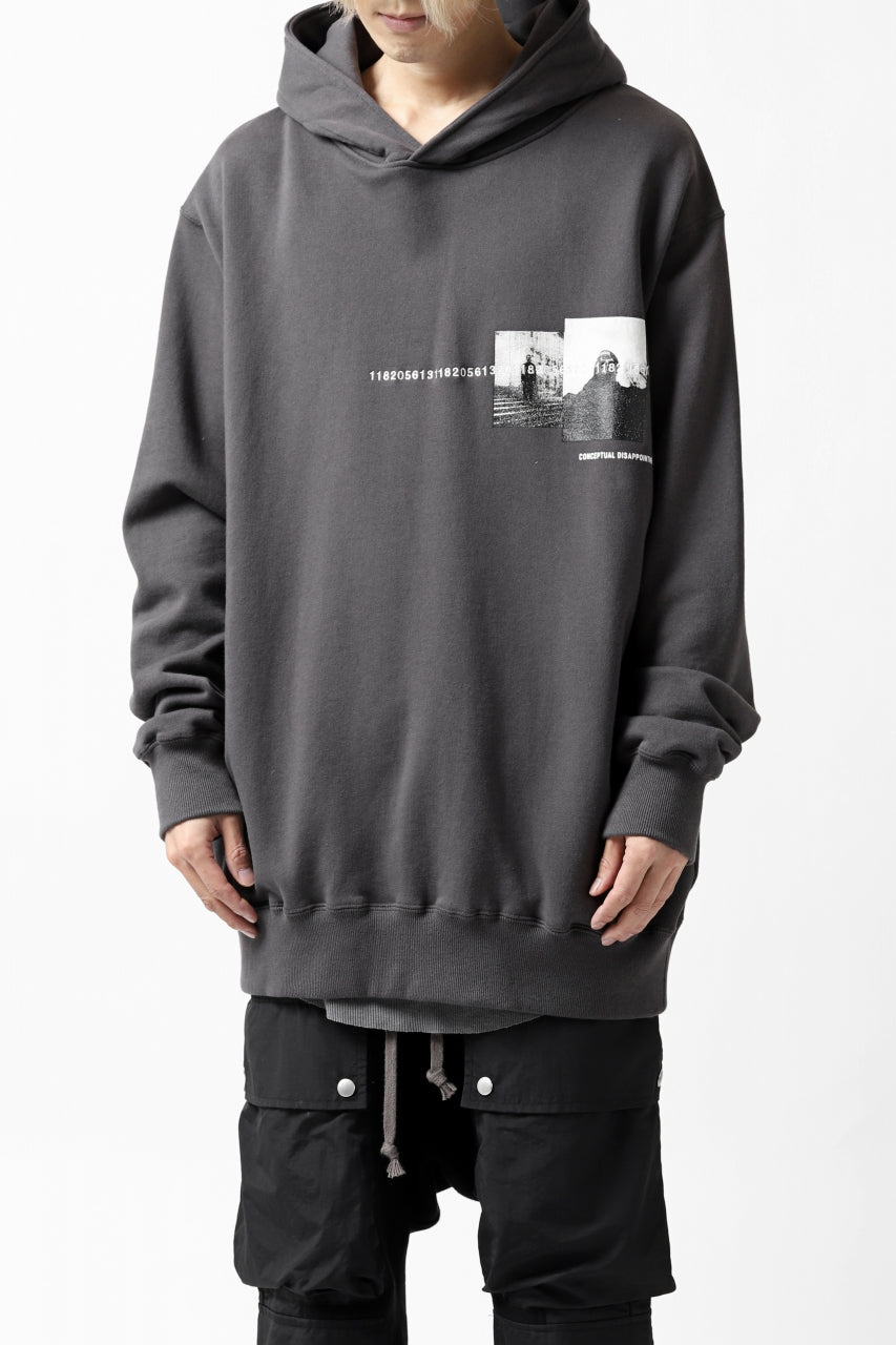 画像をギャラリービューアに読み込む, A.F ARTEFACT "CHEST" SWEATER HOODIE (GREY)