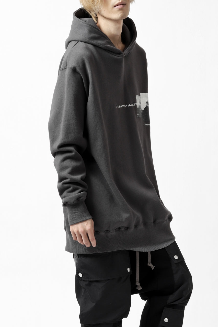 画像をギャラリービューアに読み込む, A.F ARTEFACT "CHEST" SWEATER HOODIE (GREY)
