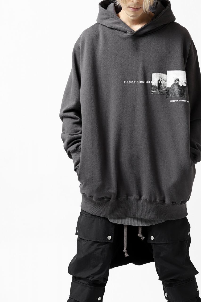 画像をギャラリービューアに読み込む, A.F ARTEFACT "CHEST" SWEATER HOODIE (GREY)