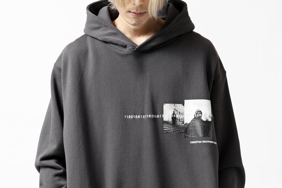 画像をギャラリービューアに読み込む, A.F ARTEFACT "CHEST" SWEATER HOODIE (GREY)