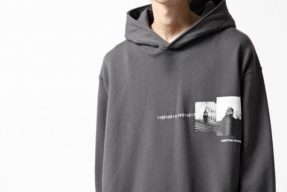 画像をギャラリービューアに読み込む, A.F ARTEFACT "CHEST" SWEATER HOODIE (GREY)