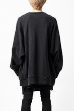 画像をギャラリービューアに読み込む, A.F ARTEFACT "FRAYED" DAMAGE LOOSEY SWEATER TOPS (BLACK)