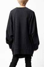 画像をギャラリービューアに読み込む, A.F ARTEFACT "FRAYED" DAMAGE LOOSEY SWEATER TOPS (BLACK)