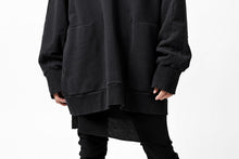 画像をギャラリービューアに読み込む, A.F ARTEFACT "FRAYED" DAMAGE LOOSEY SWEATER TOPS (BLACK)
