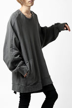 画像をギャラリービューアに読み込む, A.F ARTEFACT "FRAYED" DAMAGE LOOSEY SWEATER TOPS (GREY)