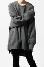 画像をギャラリービューアに読み込む, A.F ARTEFACT "FRAYED" DAMAGE LOOSEY SWEATER TOPS (GREY)