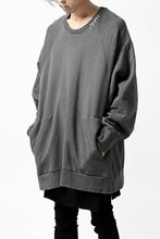 画像をギャラリービューアに読み込む, A.F ARTEFACT "FRAYED" DAMAGE LOOSEY SWEATER TOPS (GREY)