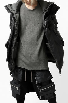 Load image into Gallery viewer, ISAMU KATAYAMA BACKLASH xx NANGA REVERSIBLE MOUNTAIN BELAY COAT / KANGAROO + NYLON x POLISH WHITE GOOSE (BLACK x GREY)